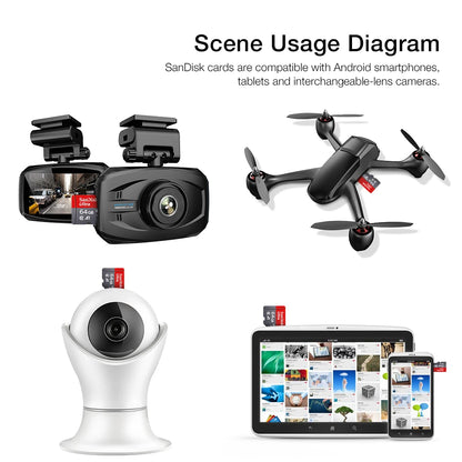 SanDisk 256GB Micro SD Card A1 Class 10 UHS-1 for Smartphone/PC - High-Speed TF Flash Memory